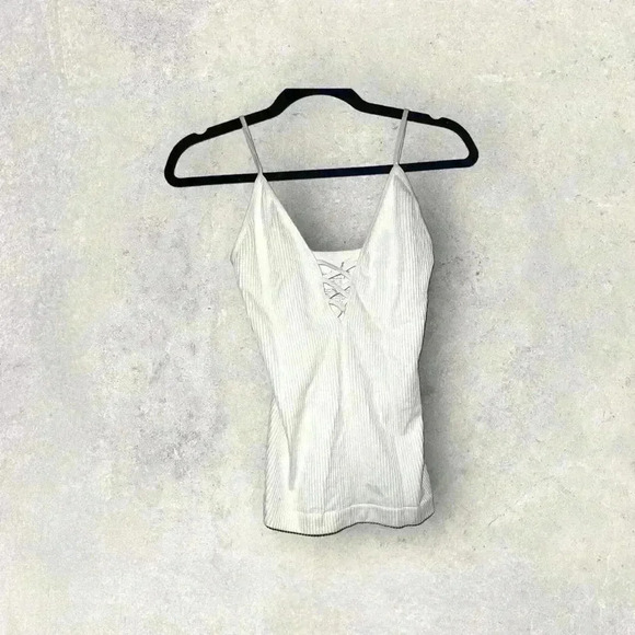 Free People Tops - White tank top from‎ free people size (m/l)